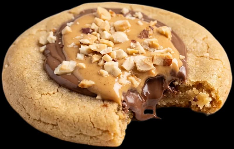 peanut nutella cookie